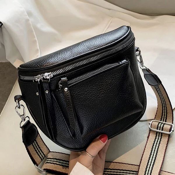 Bolsa Feminina de Couro Compacta - Elegance