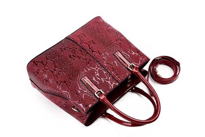 Bolsa Feminina de Couro - Intrecciato