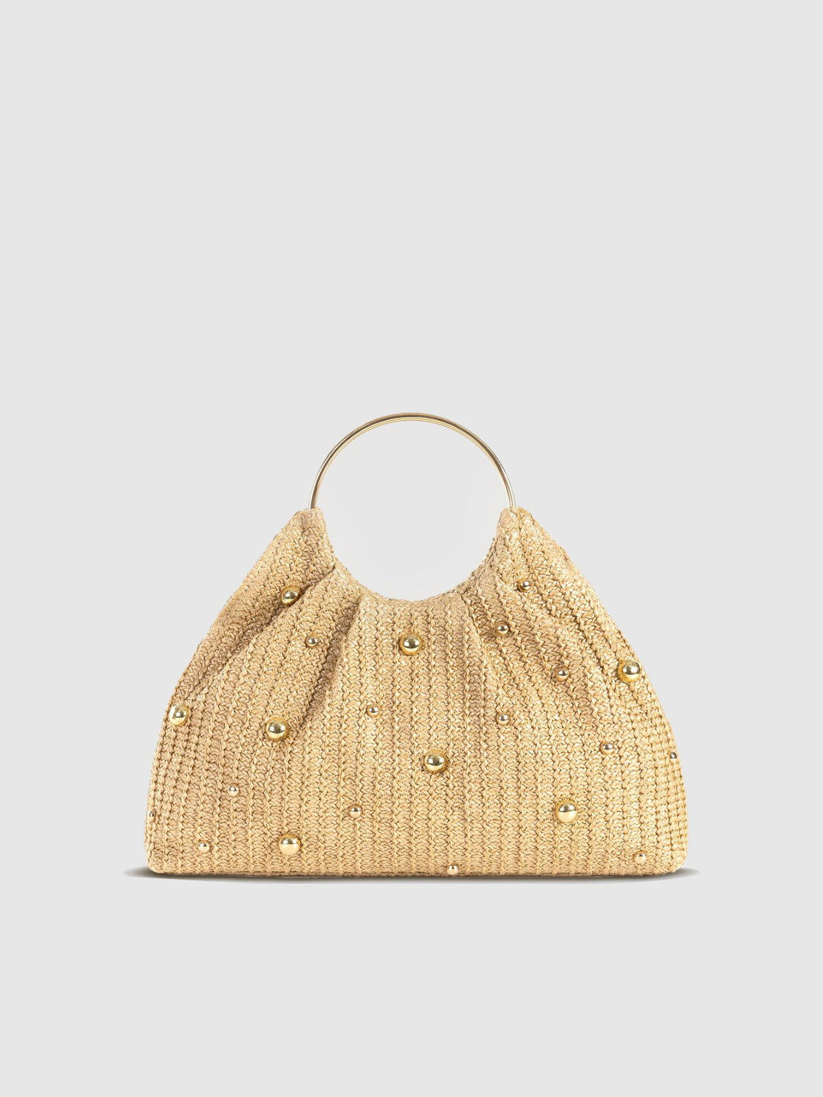 Bolsa Hobo de Crochê com Miçangas