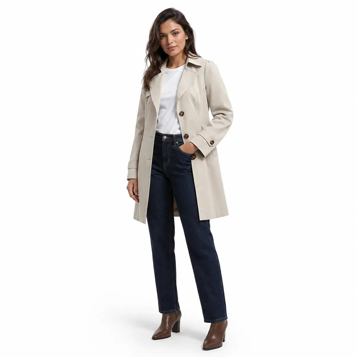 Jaqueta Feminina Premium Trench Coat Elegante