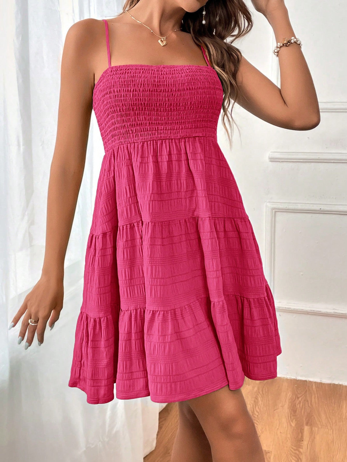 Vestido Casual Franzido