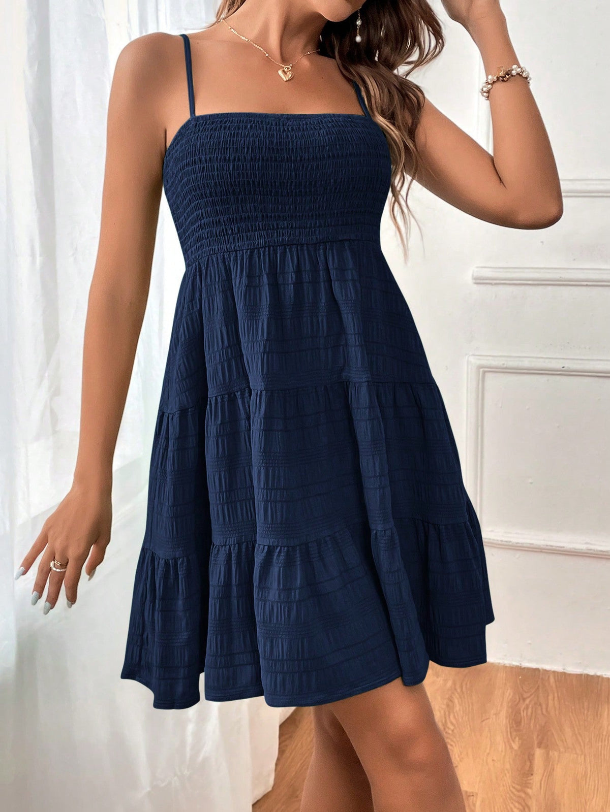 Vestido Casual Franzido