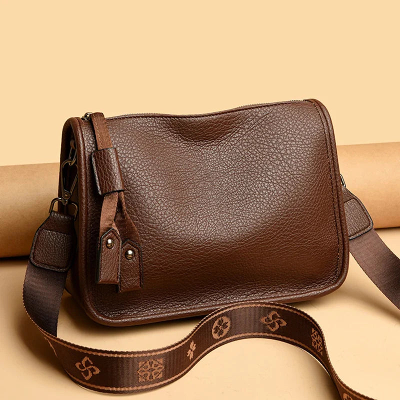 Bolsa de Couro Transversal ou Tiracolo - Milane