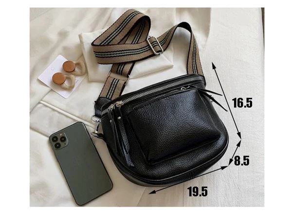 Bolsa Feminina de Couro Compacta - Elegance