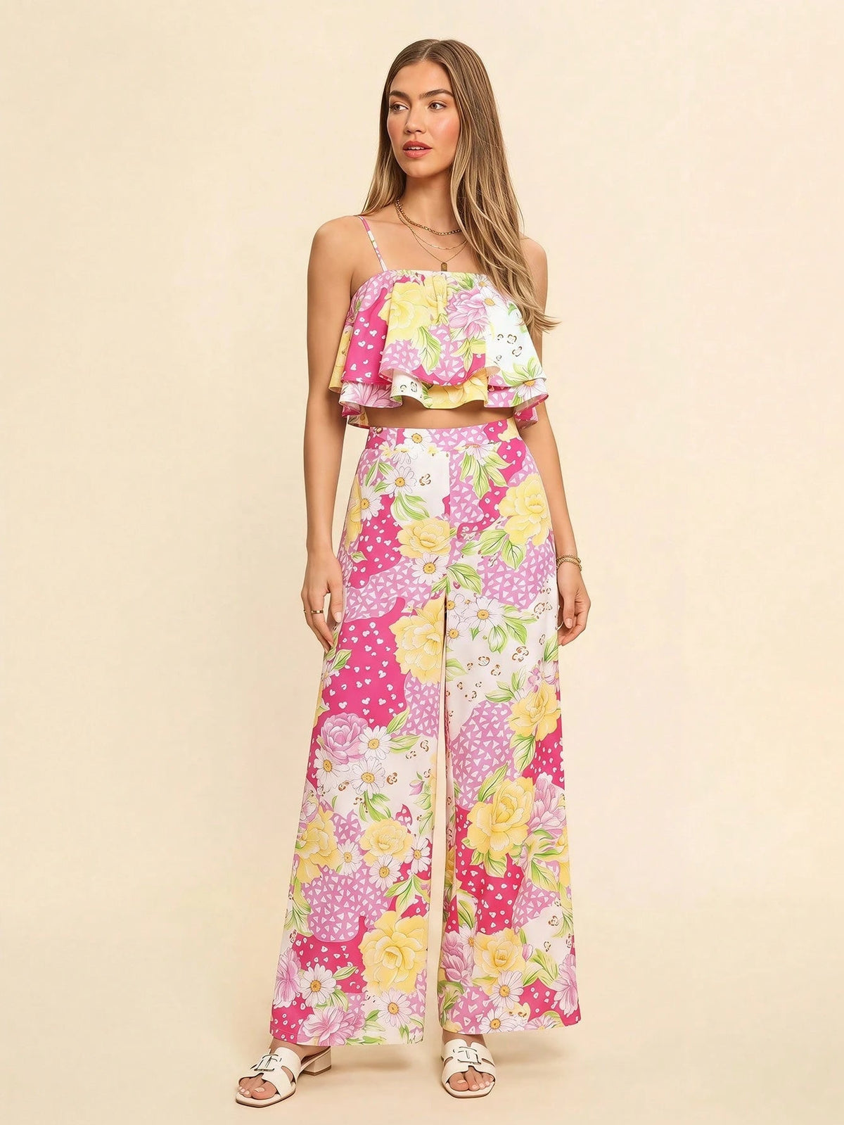 Conjunto 2 Peças Cropped Regata Diana