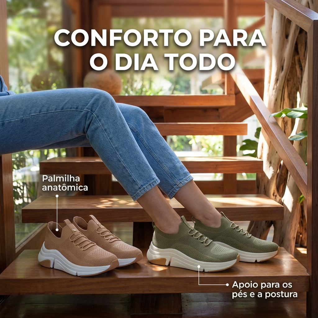 Tênis Ortopédico Modare® - Compre 1 Leve 2