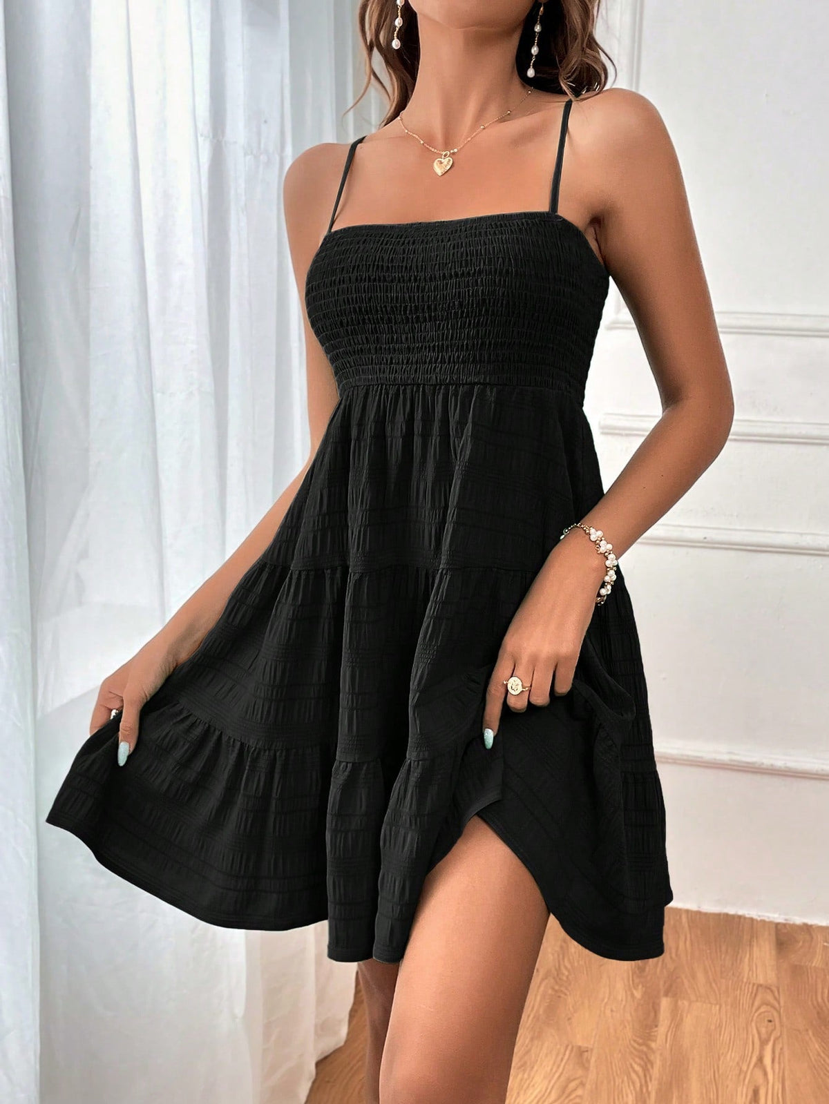 Vestido Casual Franzido